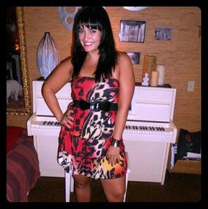 Animal print Charlotte Russe Dress-size M